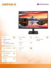 LG Monitor 24MP400-B 23,8 cala IPS Full HD 5ms 16:9  - 24MP400-B - Zdjęcie 9