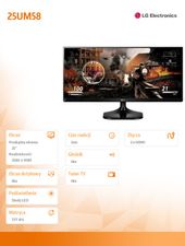 LG Monitor 25 25UM58 LED 21:9 IPS HDMIx2 - 25UM58-P - Zdjęcie 4