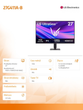 LG Monitor 27G411A-B 27 cali FHD UltraGear  - 27G411A-B - Zdjęcie 4