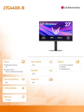 LG Monitor 27G440A-B 27 cali Ultra Gear FHD 240Hz  - 27G440A-B - Zdjęcie 8