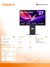 LG Monitor 27G850A-B  - 27G850A-B - Zdjęcie 6