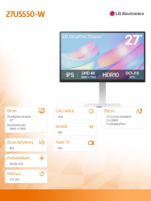 LG Monitor 27 cali 27US550-W  - 27US550-W - Zdjęcie 8