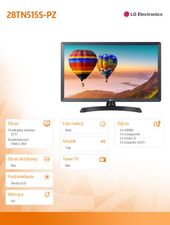 LG Monitor 28TN515S-PZ 27.5 cali TV 200cd/m2 1366x768  - 28TN515S-PZ - Zdjęcie 8
