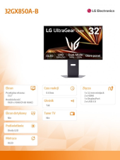 LG Monitor UltraGear OLED GX8 32GX850A-B - 32GX850A-B - Zdjęcie 5