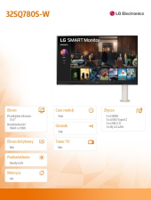 LG Monitor 32SQ780S-W 32 cale Smart 4K UHD webOS Ergo  - 32SQ780S-W - Zdjęcie 8