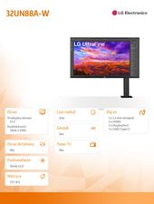 LG Monitor 32UN88A-W 31,5 cala IPS Ergo 4K HDR FreeSync  - 32UN88A-W - Zdjęcie 8