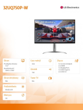 LG Monitor 32UQ750P-W 31.5 cala UHD 4K HDR  - 32UQ750P-W - Zdjęcie 3