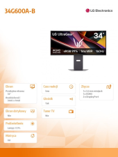 LG Monitor gamingowy 34G600A-B 34 cale WQHD UltraGear 160Hz  - 34G600A-B - Zdjęcie 10
