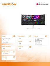 LG Monitor 40WP95C-W 39.7 cala 5K2K Curved UltraWide NanoIPS - 40WP95C-W - Zdjęcie 2