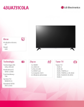 LG Telewizor LED 43 cale 43UA731C0LA.AEEQ - 43UA731C0LA.AEEQ - Zdjęcie 2