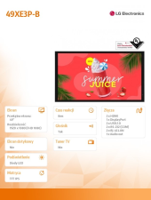 LG Monitor wielkoformatowy 49XE3P-B 49 cali Outdoor 3500nit 24/7  - 49XE3P-B - Zdjęcie 9