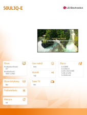 LG Monitor 50UL3Q-E 350cd/m2 UHD 16/7  - 50UL3Q-E - Zdjęcie 2