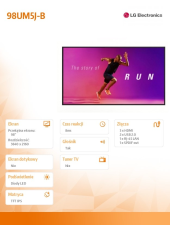 LG Monitor wielkoformatowy 98UM5J 98 cali UHD IPS 500cd/m2 16/7 - 98UM5J-B - Zdjęcie 7
