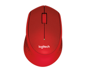 LOGITECH M330 Silent Plus Mouse Czerwony  910-004911 - 910-004911 - Zdjęcie 1