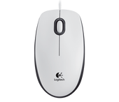 LOGITECH M100 Myszka biało-czarna 910-005004 - 910-005004 - Zdjęcie 2