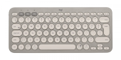 LOGITECH Klawiatura bezprzewodowa K380 920-011165 piaskowa - 920-011165 - Zdjęcie 1
