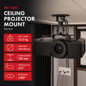 MACLEAN Uchwyt sufitowy do projektora MC-200 B  - MC-200 B - Zdjęcie 5