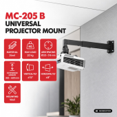 MACLEAN Uchwyt naścienny do projektora MC-205 B  - MC-205 B - Zdjęcie 4