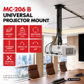 MACLEAN Uchwyt do projektora uniwersalny MC-206 B  - MC-206 B - Zdjęcie 7