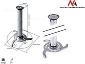MACLEAN Uchwyt do projektora sufitowy MC-517S Odległość: 80mm - 980mm  - MC-517S - Zdjęcie 5