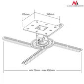 Uchwyt do projektora sufitowy Maclean MC-780  - MC-780 - Zdjęcie 6