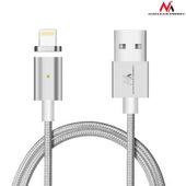 MACLEAN Kabel lightning USB magnetyczny silver MCE161- Quick & Fast Charge - MCE161 - Zdjęcie 3