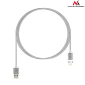 MACLEAN Kabel lightning USB magnetyczny silver MCE161- Quick & Fast Charge - MCE161 - Zdjęcie 4