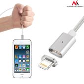 MACLEAN Kabel lightning USB magnetyczny silver MCE161- Quick & Fast Charge - MCE161 - Zdjęcie 5
