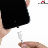 MACLEAN Kabel lightning USB magnetyczny silver MCE161- Quick & Fast Charge - MCE161 - Zdjęcie 8