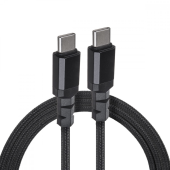 MACLEAN Kabel 2x USB-C 100W 2m wspierający PD przesył danych do 10Gbps MCE492 Czarny - MCE492 - Zdjęcie 1