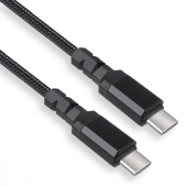MACLEAN Kabel 2x USB-C 100W 2m wspierający PD przesył danych do 10Gbps MCE492 Czarny - MCE492 - Zdjęcie 2