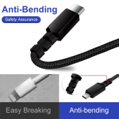 MACLEAN Kabel 2x USB-C 100W 2m wspierający PD przesył danych do 10Gbps MCE492 Czarny - MCE492 - Zdjęcie 3
