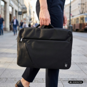 MACLEAN Plecak/torba na laptopa czarny, RS203 B  - RS203 B - Zdjęcie 9