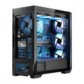 MODECOM Obudowa Komputerowa Horizon ARGB Flow Midi Czarna - AT-HORIZON-MG-ARGB-10-000000-0002 - Zdjęcie 4