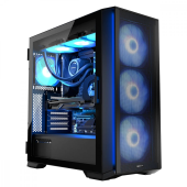 MODECOM Obudowa Komputerowa Horizon ARGB Flow Midi Czarna - AT-HORIZON-MG-ARGB-10-000000-0002 - Zdjęcie 1