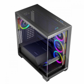 MODECOM Obudowa PC STELLAR 5F ARGB 10 Czarna - AT-STELLAR-5F-ARGB-10 - Zdjęcie 5