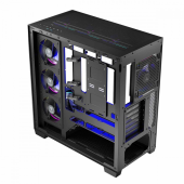 MODECOM Obudowa PC STELLAR 8F ARGB 10 Czarna  - AT-STELLAR-8F-ARGB-10 - Zdjęcie 3