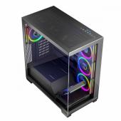 MODECOM Obudowa PC STELLAR 8F ARGB 10 Czarna  - AT-STELLAR-8F-ARGB-10 - Zdjęcie 5