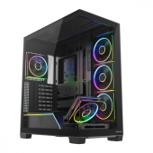 MODECOM Obudowa PC VOLCANO STELLAR PLUS ARGB MIDI 5F Czarna - AT-STELLAR-PLUS-5F-ARGB-10 - Zdjęcie 6