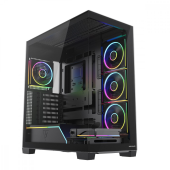MODECOM Obudowa PC VOLCANO STELLAR PLUS ARGB MIDI 5F Czarna - AT-STELLAR-PLUS-5F-ARGB-10 - Zdjęcie 1