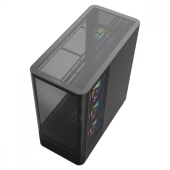 MODECOM Obudowa VOLCANO AQ300 MID RGB GLASS 4 wentylatory czarna  - MC-A-AQ300-4FA-B - Zdjęcie 2