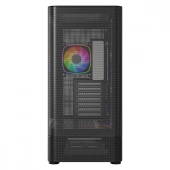 MODECOM Obudowa VOLCANO AQ300 MID RGB GLASS 4 wentylatory czarna  - MC-A-AQ300-4FA-B - Zdjęcie 4