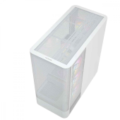 MODECOM Obudowa VOLCANO AQ300 MID RGB GLASS 4 wentylatory biała  - MC-A-AQ300-4FA-W - Zdjęcie 2