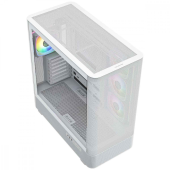 MODECOM Obudowa VOLCANO AQ300 MID RGB GLASS 4 wentylatory biała  - MC-A-AQ300-4FA-W - Zdjęcie 3