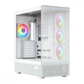 MODECOM Obudowa VOLCANO AQ300 MID RGB GLASS 4 wentylatory biała  - MC-A-AQ300-4FA-W - Zdjęcie 9