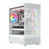 MODECOM Obudowa VOLCANO AQ300 MID RGB GLASS 4 wentylatory biała  - MC-A-AQ300-4FA-W - Zdjęcie 10
