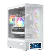 MODECOM Obudowa Volcano AQ500 ARGB MIDI WHITE - MC-A-AQ500-4FA-W - Zdjęcie 1