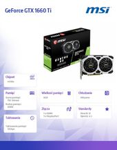 MSI Karta graficzna GeForce GTX 1660 Ti VENTUS XS 6GB OC 192BIT GDDR6 3DP/HDMI - GeForce GTX 1660 Ti VENTUS XS 6G OC - Zdjęcie 5