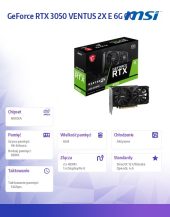MSI Karta graficzna GeForce RTX 3050 VENTUS 2X E 6G OC - GeForce RTX 3050 VENTUS 2X E 6G OC - Zdjęcie 6