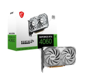 MSI Karta graficzna RTX 4060 VENTUS 2X WHITE OC 8GB GDDR6 128bit  - GeForce RTX 4060 VENTUS 2X WHITE 8G OC - Zdjęcie 1